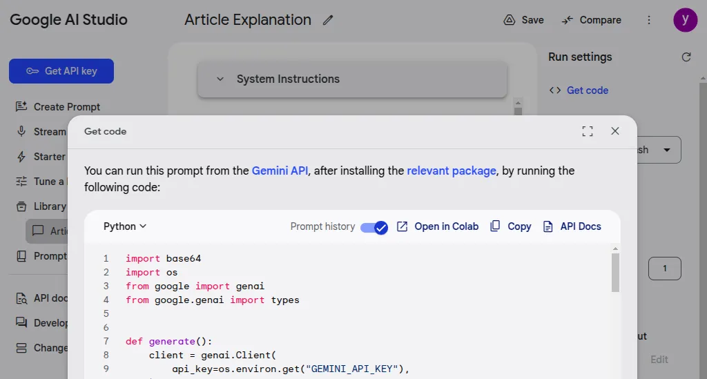 ai studio code