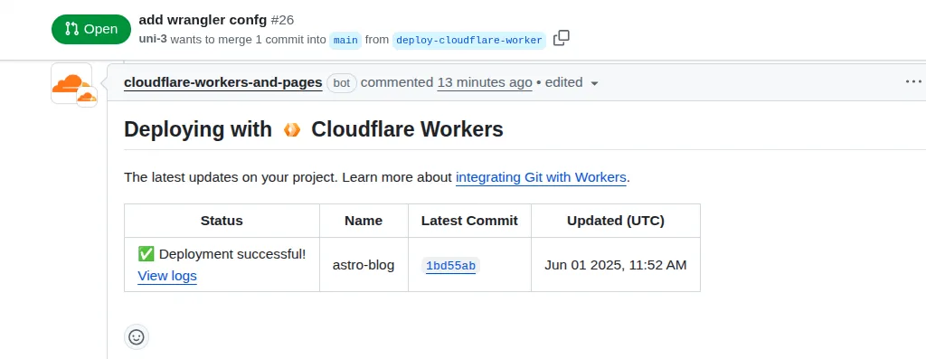 cloudflare-worker-pr-comment
