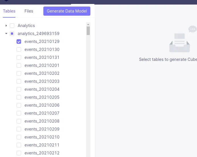 create datemodel