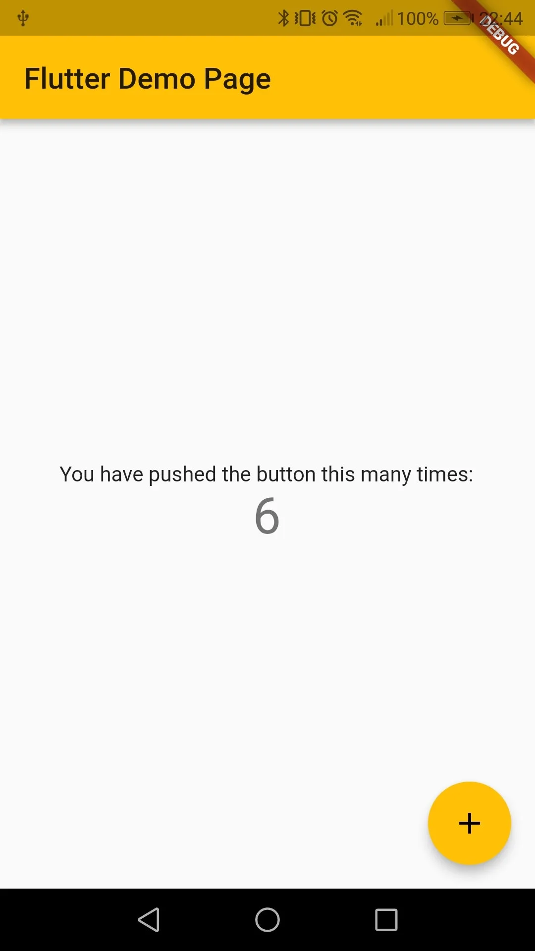 flutter hello world