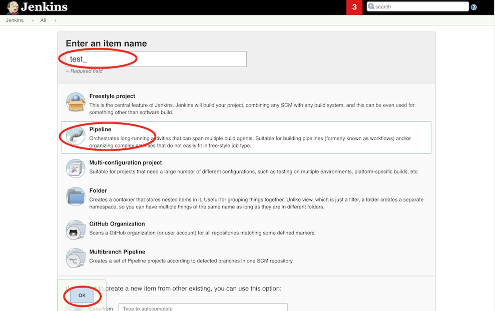 create pipeline
