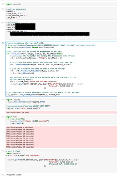 output notebook