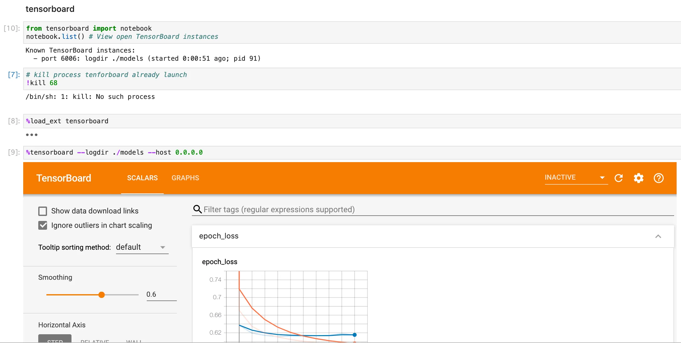tensorboard on jupyter